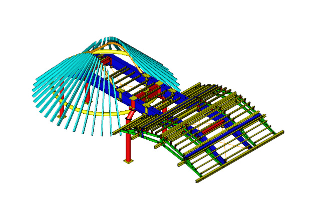 製作した鉄骨躯体